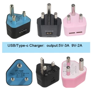 5v 2a sans electronic Power Adapter Dc phone Charger Ac Supply Travel single dual  USB Port South Africa Wall Plug With Usb