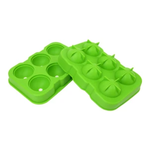 6 Pack 3d Silicone Stackable Durable Flexible Silicone Ice Cube Tray Ice Ball Mould Trays