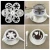 Import 6Psc Flower Pattern Plastic Cake Stencil, Cappuccino Latte Art Coffee Stencils / Cake Icing Spray Baking Mould Cupcake Spray from China