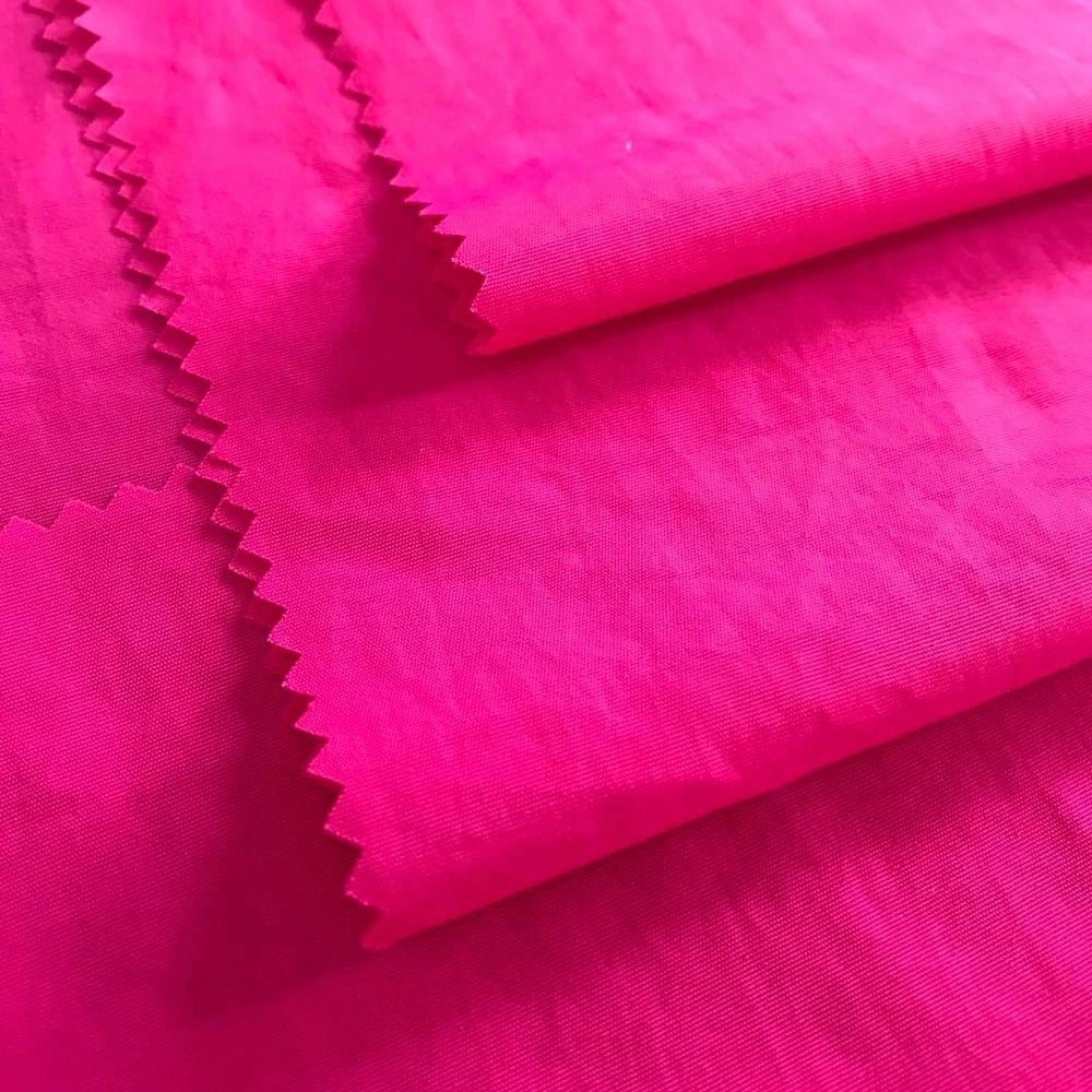70D*160D 105gsm Wrinkle 100% nylon plain weave taslan woven sport jacket fabric