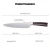 Import 7Cr17Mov chef knife 8 inch damascus laser steel japanese kitchen knife set with color wood handle from China