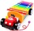 Import 8 keys wood piano cartoon animal design music toy for 3 years age baby kids from China