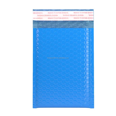 8.5x12 Blue Bubble Mailers For Packing Small Business Printed Custom Padded Envelope Shipping Poly Mailing Bags Bubble Mailers