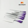 8pcs Kitchen Knives Set With Colorful Hollow Handle Made In Yangjiang