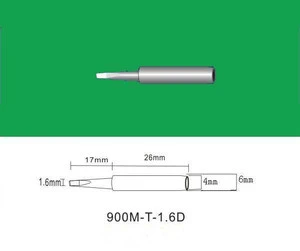 900M-T-1.6D Solder tip/25W Soldering bit /Copper welding contact head/Gradient 45 degrees
