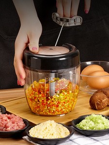 900ml Best Quality Safe Kitchen Spiral Slicer Food Chopper Dicer Meat Fruit Cutter Mixer Salad Crusher For Garlic Ginger Chili