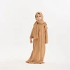 9051 Hot Selling factory  wholesale Cheap and fine traditional Marocain  khimar abaya 2 piece kids Layali Prayer