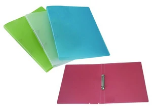 A4 A5 PP clear POLY 2 ring clip binder