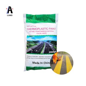 Aashto Thermoplastic road marking paint with glass beads