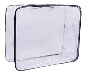 Accept Custom clear transparent plastic pvc quilt bed packing bag