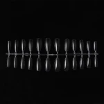 Acrylic Nail Tips UV Gel  French False 240Pcs Clear White Natural Nail Gel Tips  With Plastic Box