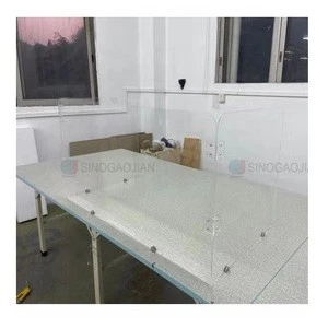 Acrylic Protective Barrier Against Coughing &amp; Sneezing checkout count Sneeze Guard, Clear Acrylic Plexiglass Shield For Counters