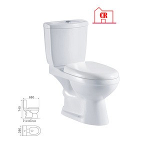 Africa two-piece toilet Sudan closestool china toilet bowl bathroom oem water closet ceramic wc toilet