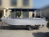 aluminum see sight rowing passenger boat with canopy