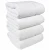 Import Amazon direct white colour hotel 100% cotton 400g 500g 550g 600g bath towel from China