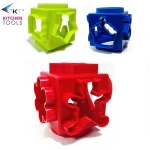 Amazon hot sale multifunctional colorful plastic cookie cutter cube baking mold cake tools