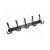 Import Amazon Top Seller Stainless Steel Hook Rail Wall Mounted Coat Hooks Bath Kitchen Towel Robe Hook from China