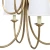 American concise style fine quality 8 arms brass metal chandelier with fabric lamp shade