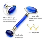 Anti-Aging Jade Stone Roller Massager Scraping Tool Custom Eye Blue Jade Roller Opal/ Jade Facial Massage Roller Private Label