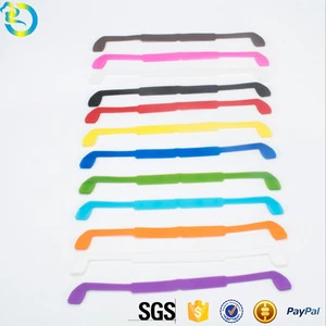 Anti slipping eye wear accessories customized flexible silicone eyeglass chains strap cord retainer