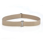 AOKO Adjustable Size Flat Buckle Elastic Waist Belt Jeans Pant Belt Women Belt