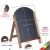 Import Arc Shaped Wooden Frame Non-Porous Chalkboard Sign standing blackboard from China