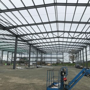 Arch Style Prefabricated Light Steel Structure Storage Building