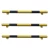 Import Aroad high performance 2 metre metal steel wheel stopper  yellow and black  garage parking curb from China