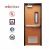 Import ASICO Apartment Steel Fireproof Fire Rated Emergency Escape Door With UL Listed from China