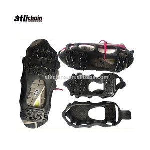 ATLI Black Non-Slip Snow Ice Grabbers  Anti Slip Over Shoes Highly Tensile Anti-Slip Snow Grabber