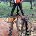 Auger Drill Bit Garden Drill Bit Garden Plant Auger Hole Digger Bulb Auger Rapid Planter Bulb Hole Digger Drill