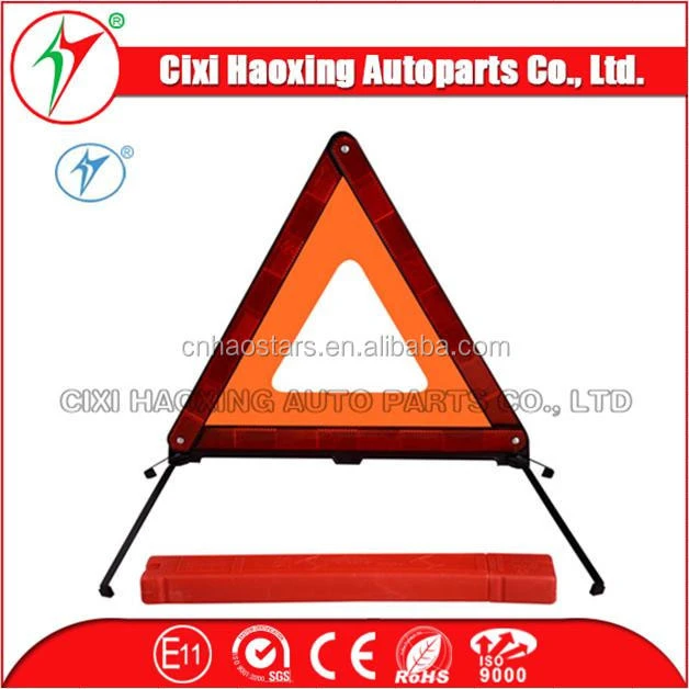 Auto Exterior Accessories road saftey cheap red warning triangle sign(HX-D5)