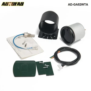AUTOFAB - 2&quot; 52mm 7 Color LED Smoke Face Car Auto Water Temp Temperature Gauge With Sensor and Holder AD-GA52WTA