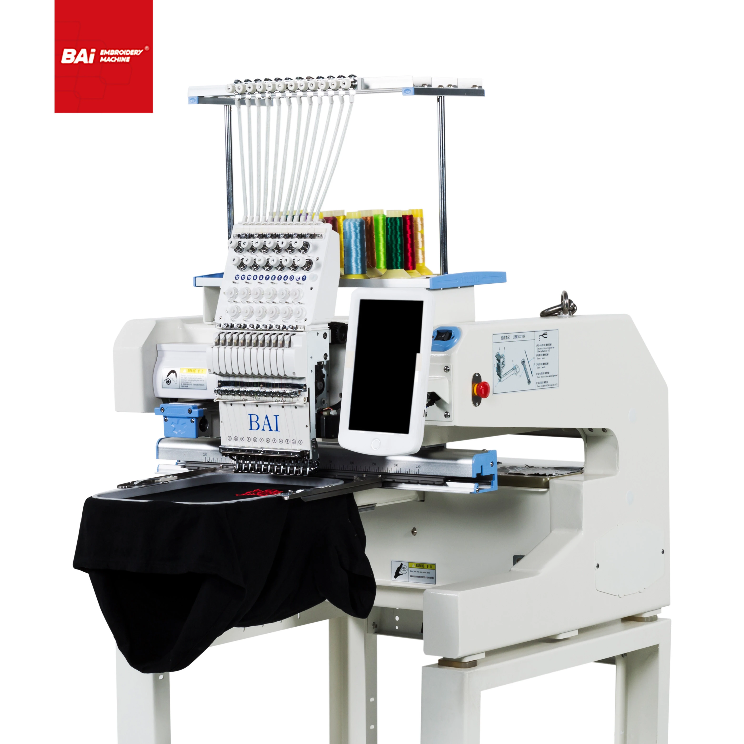BAI DAHAO computer embroidery machine for cap/tshirt machine embroidery