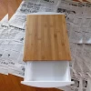 bamboo chopping blocks cutting board cheese tray with two drawers