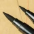 Import Baoke S1+1S7 &amp; S1+1S8 -  black colour refillable 2 types small &amp; big brush calligraphy sketch graphic marker pen set from China