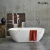 Import bathroom artificial stone bathtubs solid surface stand alone bathtub resin cast marble bath tub from China
