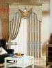 beautiful customized foil window curtain fabric/blackout fabbric with valance