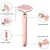 Import Beauty bar Natural Jade Stone Roller Facial vibrating Massage electric Jade Roller for face from China