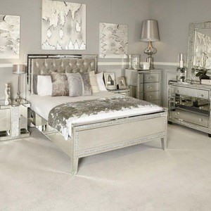 bedroom furniture simple double bed mirrored furniture bedroom sets