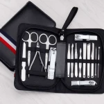 Bellehome High Quality 16 Pieces Finger Nail Clipper French Travel Manicure Pedicure Tool Kits