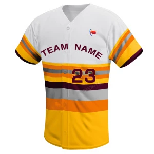Best Design Sublimation Baseball &amp; softball uniforms  Sportswear Full Button