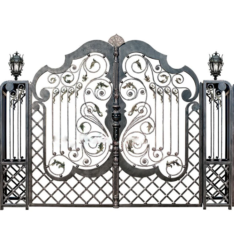 Best price latest modern stylish house iron driveway gate