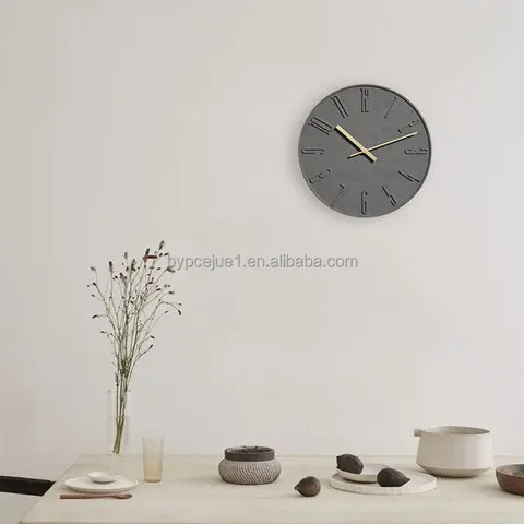 Buy Best Price Luxury Modern Custom Concrete Home Decor Wall Clock ...