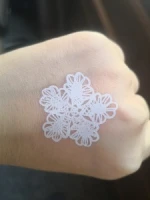 best selling eco-friendly high quality white henna & lace tattoo sticker