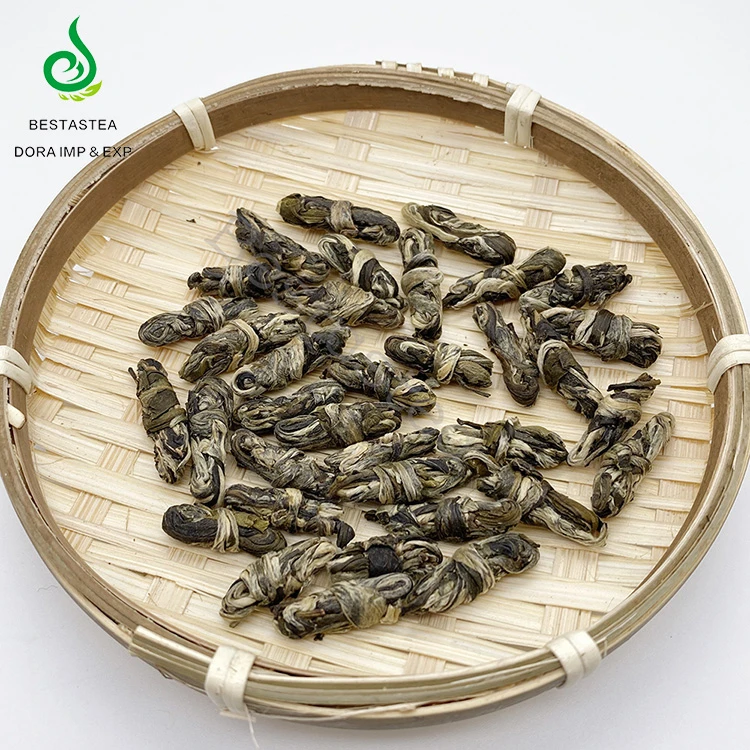 Best selling OEM Popular Diet Natural Slim Green Tea Brand Jasmine Butterfly Knot Scented Tea Pure Jasmine Tea