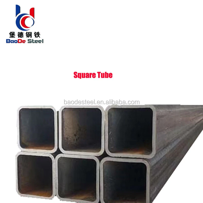 Black ms ductile square iron steel pipe price per meter