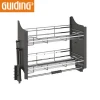 Black nickle color soft closing pull down storage basket Kitchen cabinet accessories