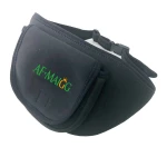 Black Printed Neoprene Travel Waist CD Walkman Storage Carrying Case