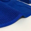 Blue 40x60cm 400gsm Auto Detailing Drying Car Wash Towel Window Waffle Weave Microfiber Glass Cleaning Cloth